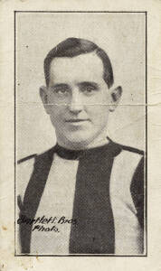 1923 Lenten's Shamrock Store (Bendigo) "Victorian Country Footballers" [2/98] - Bendigo East No.8 l.Sinclair & South Bendigo No.8 A.Cock. Fair/VG. Rare.