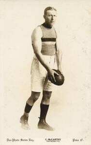 1924 Don Photo Series postcard "C.McCarthy, Footscray F.C.". G/VG.