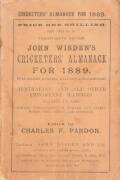 "Wisden Cricketers' Almanack for 1889", original paper wrappers. Fair/Good condition.