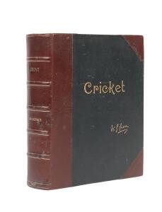 "Cricket" by W.G.Grace [Bristol, 1891] deluxe edition No.640/652, signed by W.G.Grace, and with ownership signature of Percy Thornton. Fair/Good condition.