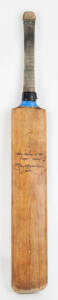 1933 Carreras (Standard Cigarettes) "Football Series" (Bob Mirams Caricatures), almost complete set [63/72]. Also 1985 Australian Dairy Corporation "Kanga Cricket" [63]; old cricket bat signed by Ian Healy. Mainly G/VG.