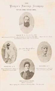  "World of Cricket. 50 Years of Cricket. England v. Australia. Colony v. Colony, 1856 to 1895" by Ironside [Sydney, 3rd edition, 1895], rebound in dark green cloth (without original wrappers). Fair/Good condition. Rare (Padwick 3419 & 4371 - this 3rd edit