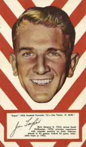 1953 Argus "1953 Football Portraits", large size (11x19cm), the complete set of South Melbourne players. G/VG.