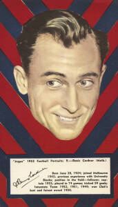 1953 Argus "1953 Football Portraits", large size (11x19cm), the complete set of Melbourne players. G/VG.