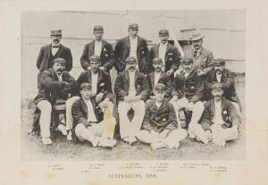 CRICKET SUPPLEMENTS: Early group with team pictures for 1899, 1902 (2), 1905 (2) & 1909; plus 1910 supplements of Warren Bardsley & Vernon Ransford. Fair/Good condition.