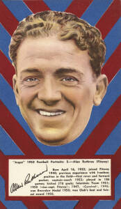 1953 Argus "1953 Football Portraits", large size (11x19cm), the complete set of Fitzroy players [6/72]. G/VG.
