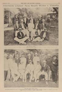 1901 Victoria v New South Wales, Boxing Day Match at MCG, original scorebook pages, including Trumper scoring 73 & Warwick Armstrong 137. {These are the original scorebook pages in pencil. From these a clean copy would later be completed in ink}. Also inc