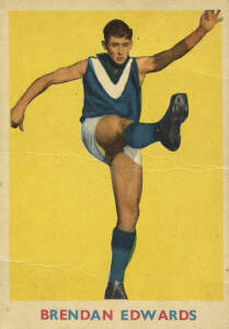 1963 Scanlens "Footballers" No.8 Brendan Edwards (Hawthorn). G/VG.