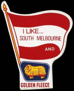 1975 Golden Fleece "VFL Team Flag Stickers", part set [7/12]. G/VG.