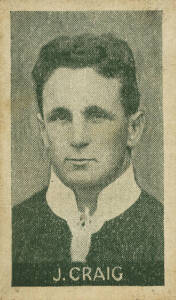 1925 Allens "Footballers" (rugby & soccer), part set [15/54]. Fair/G. Rare.