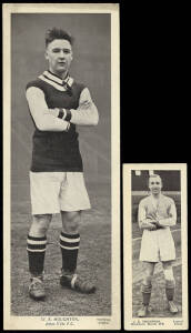 c1936-38 Topical Times "Footballers", size 47x124mm (20) & size 94x248mm (20). Mainly G/VG.