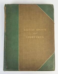 "British Sports and Sportsmen - Cricket and Football" [London, 1917], large format with 14 photogravures with tissues. Fair/Good condition.