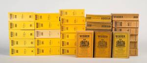 "Wisden Cricketers' Almanack" for 1947-2006 & 2008", all with limp yellow covers. Fair/Good condition (few tone spots).