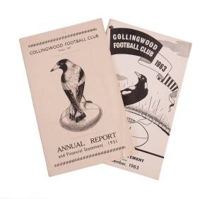 COLLINGWOOD: Annual Reports, complete run 1951-63.