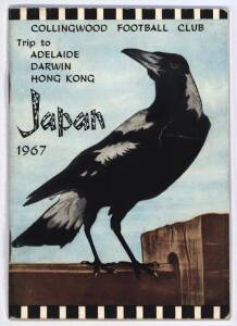 COLLINGWOOD: Scarce booklet "Collingwood Football Club, Trip to Adelaide, Darwin, Hong Kong, Japan 1967" [Melbourne, 1967].