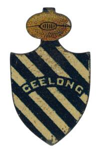 1910-11 Sniders & Abrahams "Football Club Shields" [1/39 known] - Geelong. G/VG (tongue folded over).