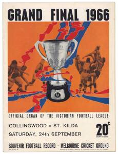 1966 "Football Record", Grand Final - St.Kilda v Collingwood. Good condition.