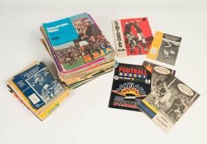 c1966-92 SA "Football Budget"s, noted Finals (18), Grand Finals (12), Interstate matches (14), Champions of Australia (4), others (18); other booklets (6). Fair/VG.