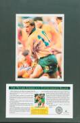 WALLABIES, signed displays with "Pride of the Wallabies" signed by Tim Horan; "The Michael Lynagh A.M. Commemorative Release" signed by Michael Lynagh; David Campese signed display. All framed (largest 62x90cm), with CoAs. - 3