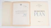 1956 MELBOURNE OLYMPICS - INVITATION BOOK 3: "XVI Olympiad 1956 - Melbourne's Plan" 16 pages [Melbourne, Feb.1949], with inserted letter from J.B.Chifley, Prime Minister of Australia with printed signature & French translation booklet. - 2