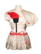 1956 MELBOURNE OLYMPICS: Dancer/Cheerleader's Uniform, decorated with Olympic Torch. Good condition. 