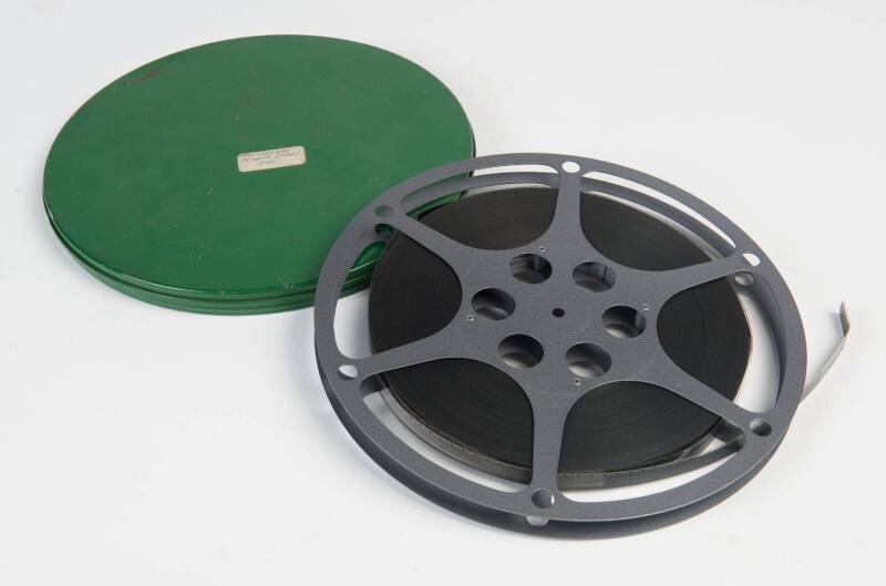 1956 MELBOURNE OLYMPICS: 16mm movie film of swimming at 1956 Olympics, in green film can.