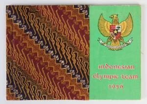 INDONESIA: "Indonesian Olympic Team 1956" [Indonesia, 1956] with c32 signatures inside.