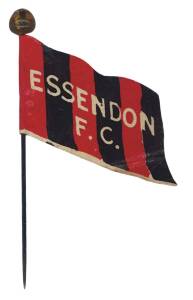 1908 Wills "Football Flags Shaped with Pin" [1/27] - Essendon. G/VG.