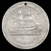 MEDALLION: "To Commemorate The Visit of H.R.H.Prince Alfred Duke of Edinburgh K.G. to Australia". Reverse stamped with "H.M.S.Galatea 1967". White metal, holed, 4.5cm. Fair condition   - 2