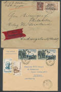 Carton of world covers with numerous pickings including lots of Germany, Italy including 1867 to GB with Embossed 40c & Imperf 80c, 1932 Japan to Cuba (!), 1948 India to Mozambique, etc, the best section are airmail covers to Australia from many countries - 6