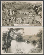 PICTURE POSTCARDS: Carton with Australian cards including a ripper of Aboriginal Boys at Lake Tyers, a quantity of mostly British topographicals most of which are real photo types with Exhibitions, Scotland & a few Ireland noted, others from Canada, Aden, - 5