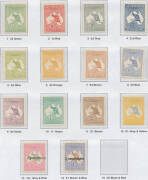 Above-average collection in Seven Seas hingeless album with Kangaroos First Wmk to &pound;1 plus 'Specimen' trio, KGV Heads complete (the 1d red Die II is creased), ANZAC & Jubilee sets, condition a bit variable but generally fine to very fine; then 1937-65 iss - 2