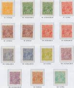 Above-average collection in Seven Seas hingeless album with Kangaroos First Wmk to &pound;1 plus 'Specimen' trio, KGV Heads complete (the 1d red Die II is creased), ANZAC & Jubilee sets, condition a bit variable but generally fine to very fine; then 1937-65 iss - 4