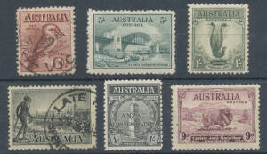Collection in six albums with some modest Roos & KGV Heads, 6d Engraved, 1930s with a few mint including 1/- Large Lyrebird, 5/- Bridge & 9d Macarthur, basic later pre-Decimals, then an extensive array of Decimals with lots of fine used better values. (Qt