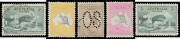 1913-65 collection in KaBe hingless album with mint Roos First Wmk to 5/-, Third Wmk 5/- & 10/-, SMult to 5/-, Kooka M/S unmounted, Robes, Arms and Navigators, used includes Roos perf Large 'OS' to 2/-, 5/- Bridge commercially used & another CTO and &pound;1 R