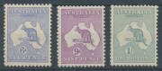 6d 9d 1/- & 2/- (a little aged), minor hinge remainders, Cat $2600. Advertised retail $1800. (4) - 2
