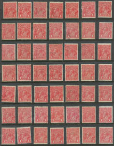 ONE PENNY: Large Hagner album of Penny Reds, probably picked-over. (4000 approx)