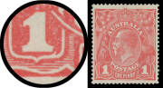 71(1)i Smooth Paper 1d carmine Die II BW #71(1)i, well centred, Cat $750.