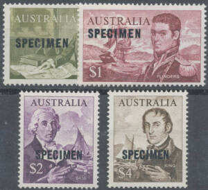 1966-69 dealer's extensive stock neatly arranged in three binders with Fish x200 sets, Birds x50 sets, Navigators x45 sets, plus 20 sets in CTO blocks, Flowers x100 sets, Primary Industries x100 sets, and between 70 & 100 sets of most other 1967-69 issues