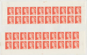 1966-71 Definitives annotated single-volume collection with listed plate varieties especially on 4c red & $1 Flinders, Plate Number blocks of 1c, 4c, 75c Cook & $1 Flinders both perfs, Offsets on 1c and 50c, 60c Booklets x2 & Vietnam Forces Booklet, etc.