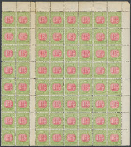 Ex-dealer's stock arranged by SG numbers with monocolours to 10d, & bicolours to 5/-, with many blocks and part-sheets, some unmounted. (100s)