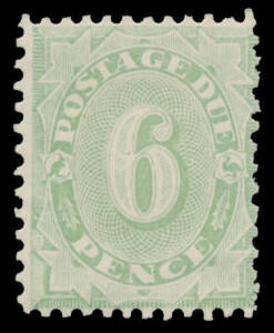 1907 Crown/Double-Lined A 6d dull green BW #D60, Cat $475.