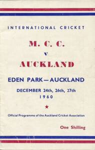 PROGRAMMES: 1960 MCC v Auckland at Eden Park; 1971 Australia v The Rest of the World at Brisbane Cricket Ground.
