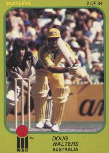 1981 Scanlens "W.S.C. Super Series - Cricketers" complete set [84 + 6 Checklists]. G/VG.