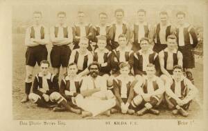 1924 Don Photo Series postcard "St.Kilda F.C.", team photo. G/VG.