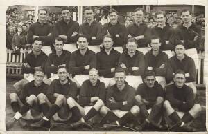 c1940-51 Chas.Boyles real photo "VFL Teams Postcard" for Fitzroy; and&nbsp;"Victorian Footballers Postcard" for Bob Chitty (Carlton). Fair/G.