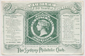 Modest collection with lots of mostly common stamps but pickings including NSW 1905 5d Jubilee PPC to New Zealand, Tasmania Pictorials Double Perfs on 1d x2 & 2d plus Melbourne Printings 3d & 6d used blocks (very scarce), Victoria with a page of Classics,