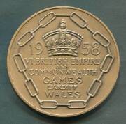 1958 BRITISH COMMONWEALTH GAMES IN CARDIFF, Participation Medal "1958 VI.British Empire and Commonwealth Games, Cardiff, Wales"