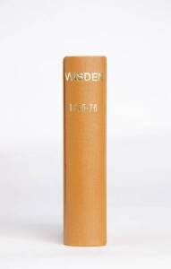 "Wisden Cricketers' Almanack" for 1875 & 1876, second facsimile reprints (1974), bound together in tan cloth, preserving salmon pink wrappers.