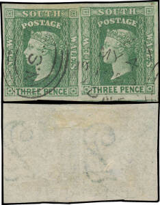 1856-60 Imperforate Small Diadems 3d green